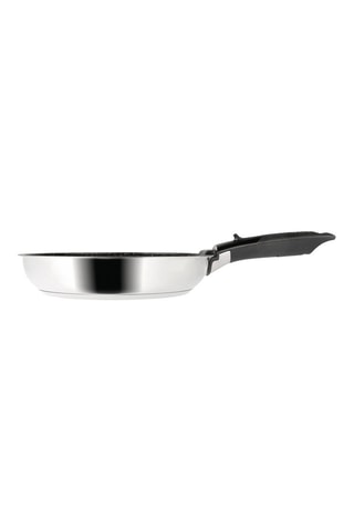 3 poêles en acier inoxydable et 1 manche amovible Sitramovible Arpege - 20/24/28 cm