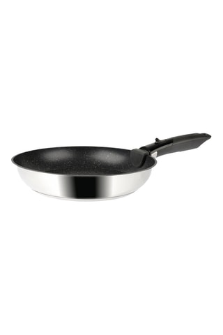 3 poêles en acier inoxydable et 1 manche amovible Sitramovible Arpege - 20/24/28 cm