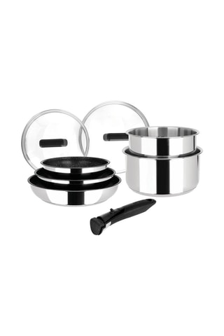 Batterie de cuisine en acier inoxydable Sitramovible Arpège - 8 pièces