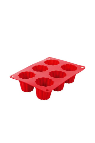 Moule 6 cannelés en silicone Candy - 29 x 26,5 cm