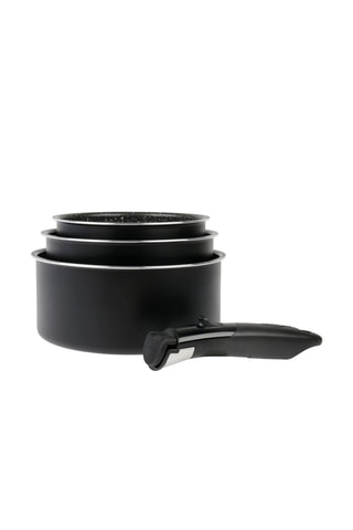 3 casseroles et 1 manche amovible Re Agir - 16/18/20 cm