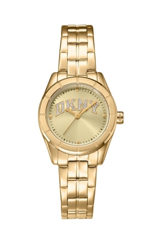 Montre à quartz en acier - Doré