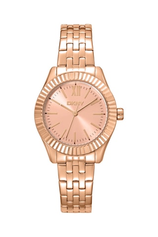 Montre à quartz et doré à l'or rose