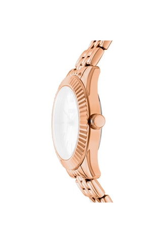 Montre à quartz et doré à l'or rose