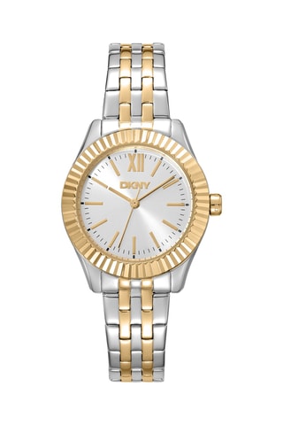 Montre à quartz en acier - Argenté et doré