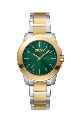 Montre à quartz en acier - Argenté et doré