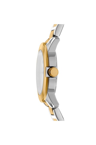 Montre à quartz en acier - Argenté et doré