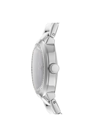 Montre à quartz en acier - Argenté et rose