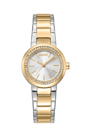Montre à quartz en acier - Argenté et doré