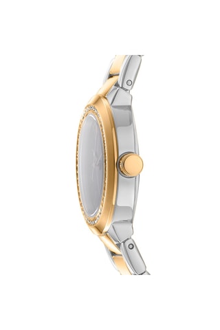 Montre à quartz en acier - Argenté et doré