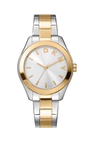 Montre à quartz en acier - Argenté et doré