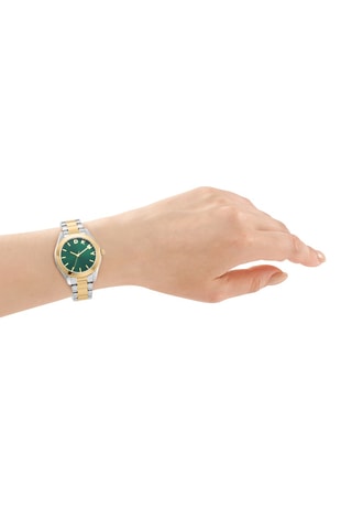 Montre à quartz en acier - Argenté et doré