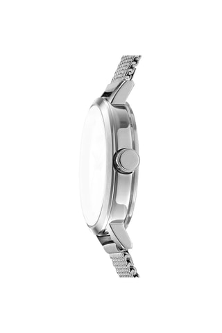 Montre à quartz en acier - Argenté et rose