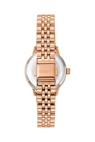 Montre à quartz en acier - Doré rose et argenté