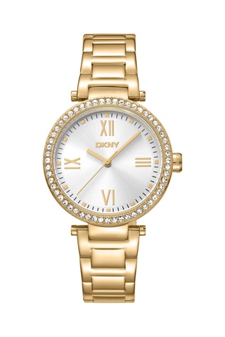 Montre à quartz en acier - Doré et argenté