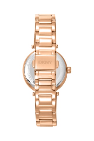 Montre à quartz en acier - Doré rose et argenté