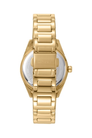 Montre à quartz en acier - Doré et vert