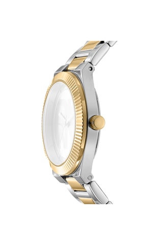 Montre à quartz en acier - Argenté et doré