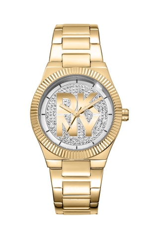 Montre à quartz en acier - Doré et argenté