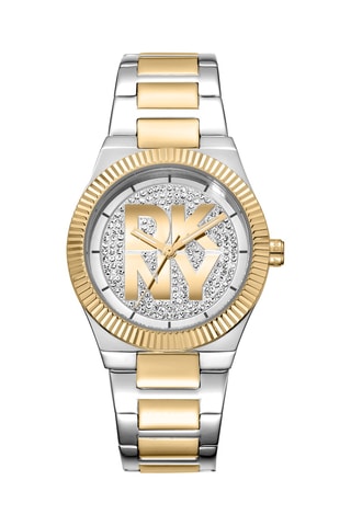 Montre à quartz en acier - Argenté et doré