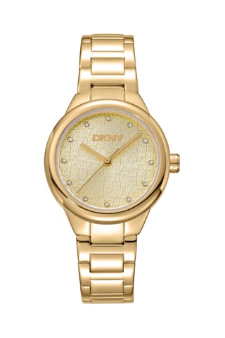 Montre à quartz en acier - Doré