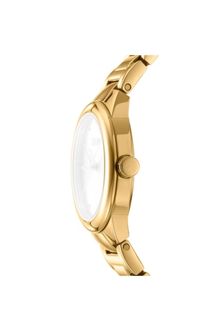 Montre à quartz en acier - Doré