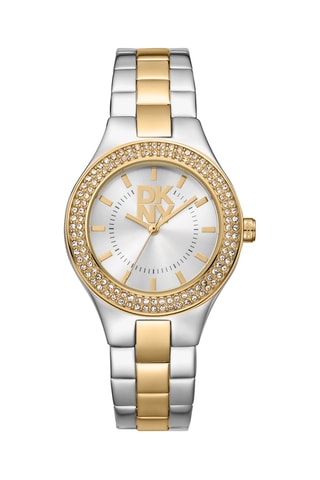 Montre à quartz en acier - Argenté et doré