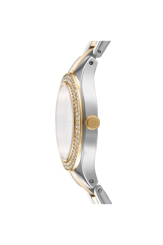 Montre à quartz en acier - Argenté et doré