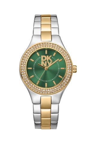 Montre à quartz en acier - Argenté et doré