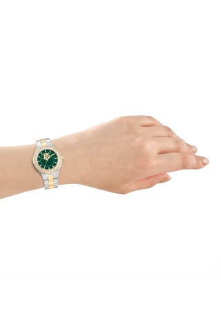 Montre à quartz en acier - Argenté et doré