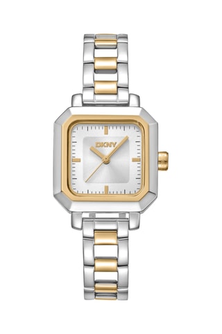 Montre à quartz en acier - Argenté et doré