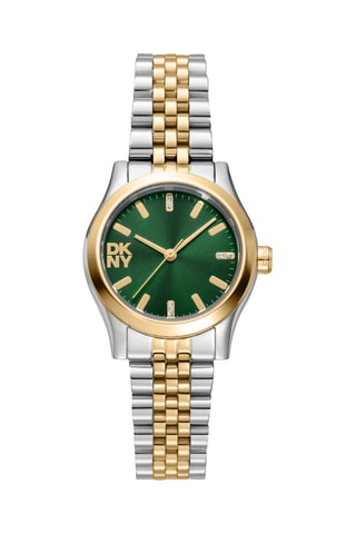 Montre à quartz en acier - Argenté et doré