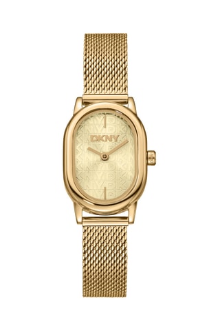Montre à quartz en acier - Doré