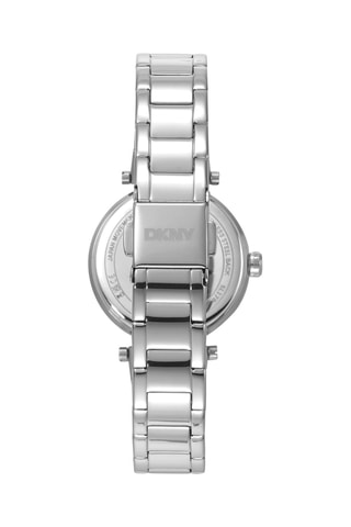 Montre à quartz en acier - Argenté et noir