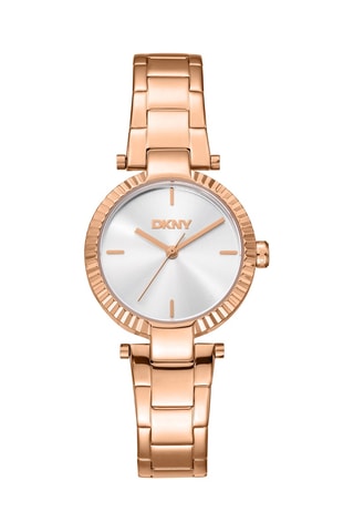 Montre à quartz doré à l'or rose