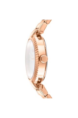 Montre à quartz doré à l'or rose