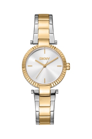 Montre à quartz en acier - Argenté et doré