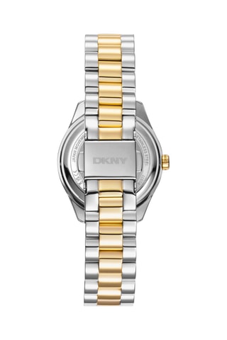 Montre à quartz en acier Logo - Doré et argenté