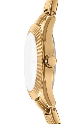 Montre à quartz en acier - Doré