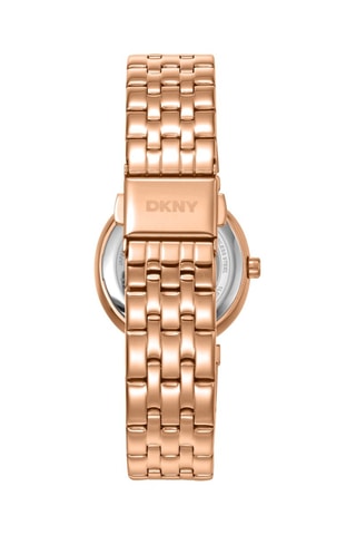 Montre à quartz en acier - Doré rose et blanc