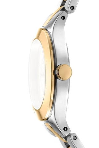 Montre à quartz en acier - Argenté et doré