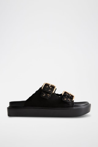 Ciabatte platform - Nero
