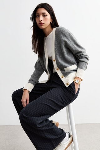 Pantaloni wide legs - Navy