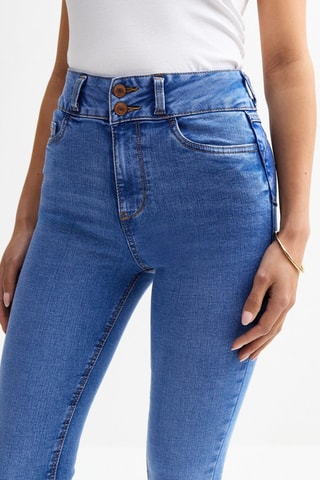 Jeans a vita alta - Blu