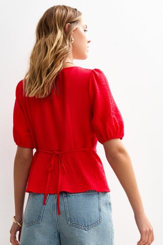 Camicia slim - Rosso
