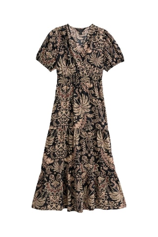 Abito midi - Nero e beige