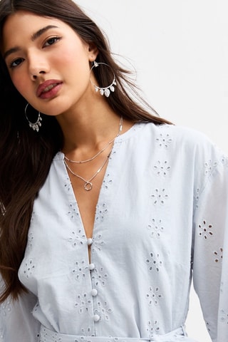 Abito a camicia - Azzurro