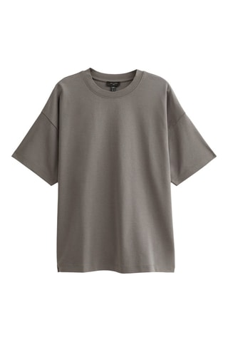 T-shirt boxy - Grigio