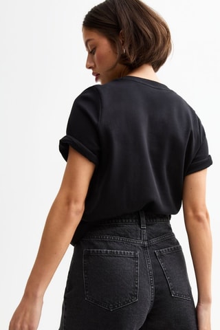 Shorts relaxed in jeans - Nero