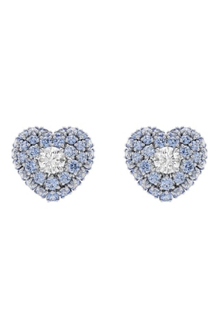 Dormilonas con cristales Swarovski - Plateado y azul
